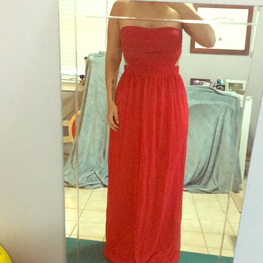 Beautiful red gown